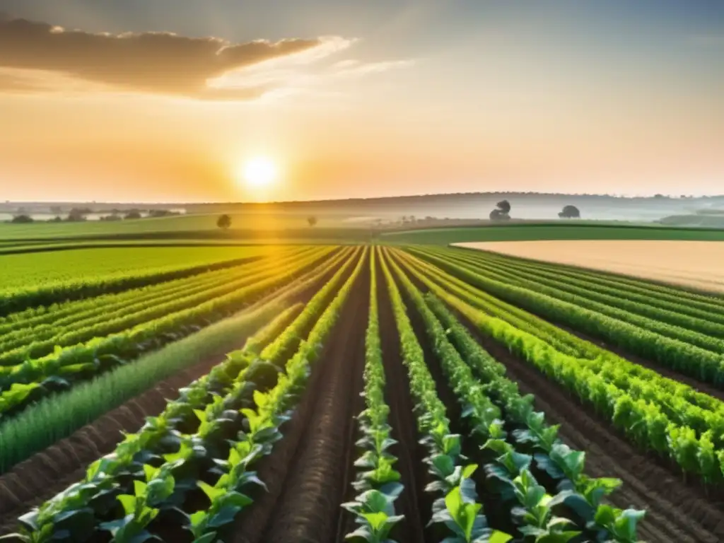 Campo agrícola vibrante con microfinanciamiento Agroindustria y microfinanzas: Transformando el campo financiero