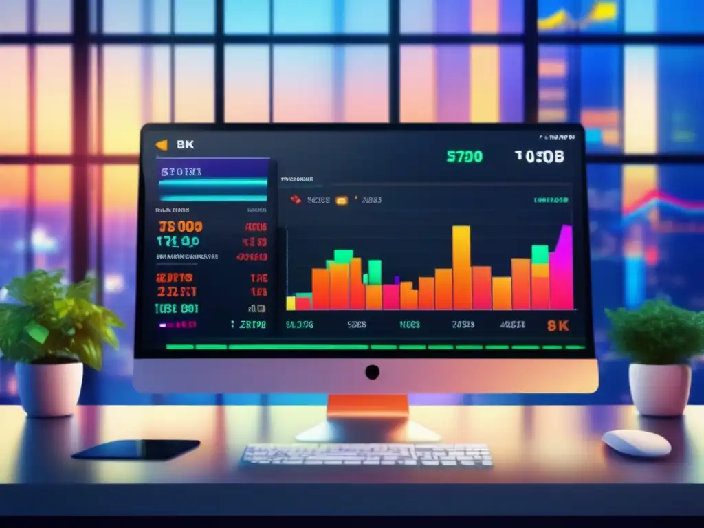 Plataforma de trading ultradetallada 8k Guía trading algorítmico: plataforma moderna, gráficos financieros en tiempo real, intuitiva y personalizable