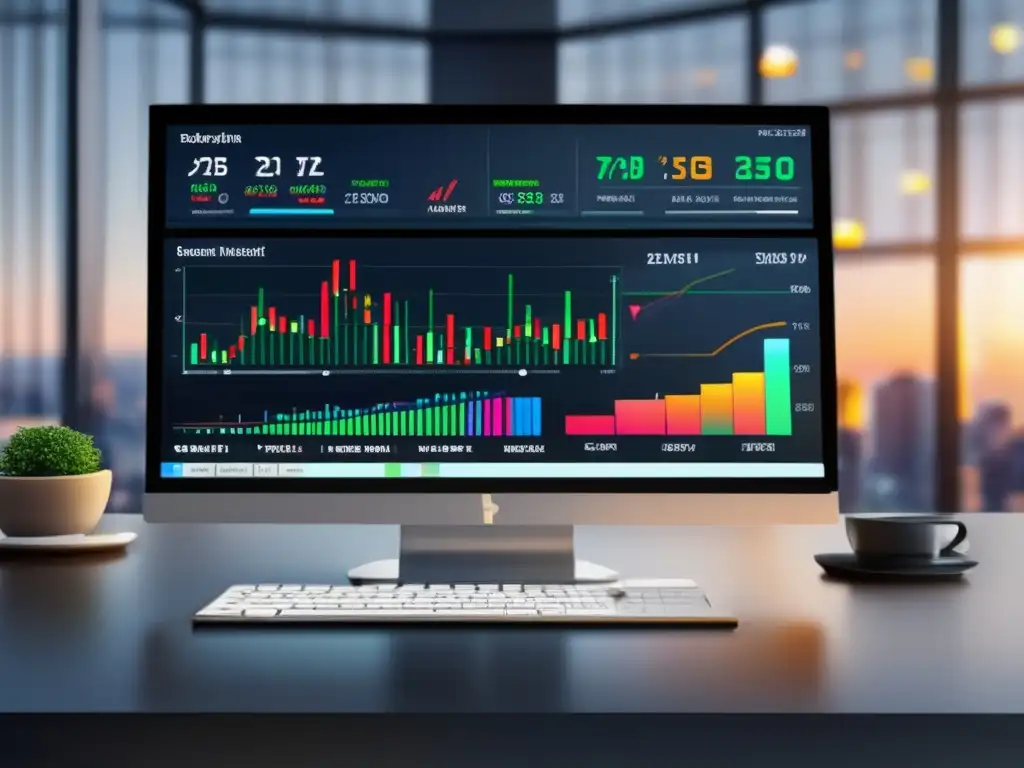 Plataforma de trading moderna y eficiente Algoritmos de inversión inteligente en pantalla moderna