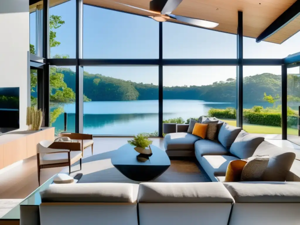 Moderno alquiler de vacaciones con vistas al lago Alquiler vacacional con diseño moderno, vistas hermosas, comodidades y ambiente relajante