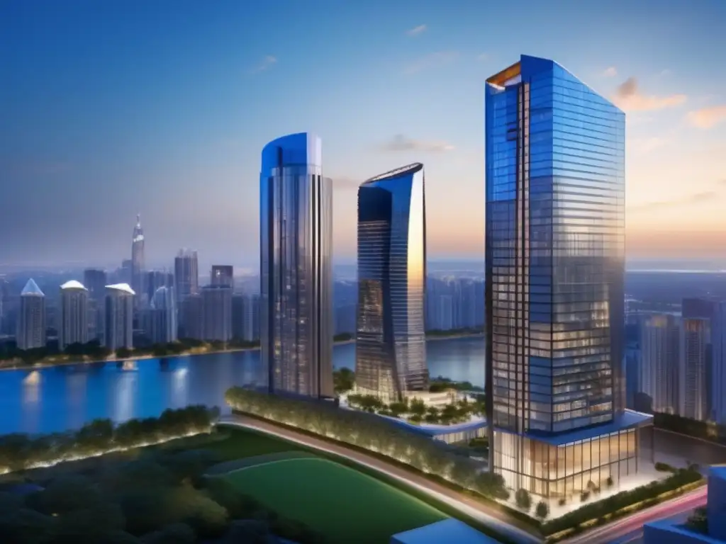 Edificio de lujo en una ciudad vibrante Análisis fundamental bienes raíces: Edificio de lujo en ciudad vibrante