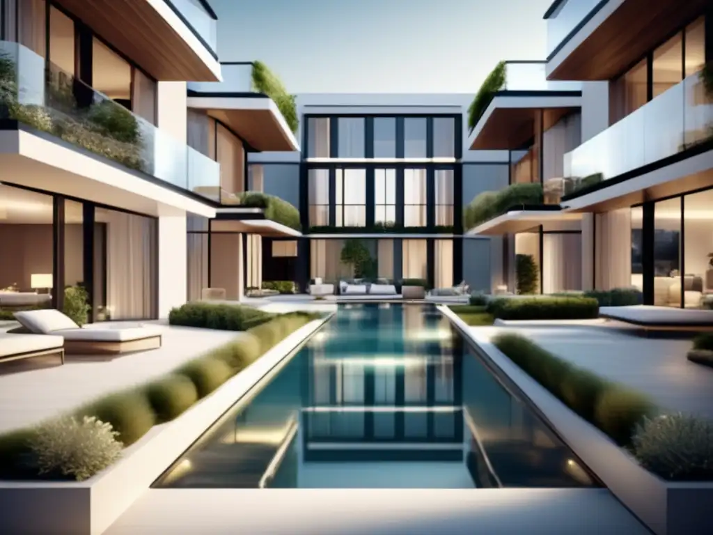 Lujoso complejo de apartamentos modernos Apartamentos de lujo con vista panorámica y diseño contemporáneo - Consejos para generar ingresos pasivos con bienes raíces
