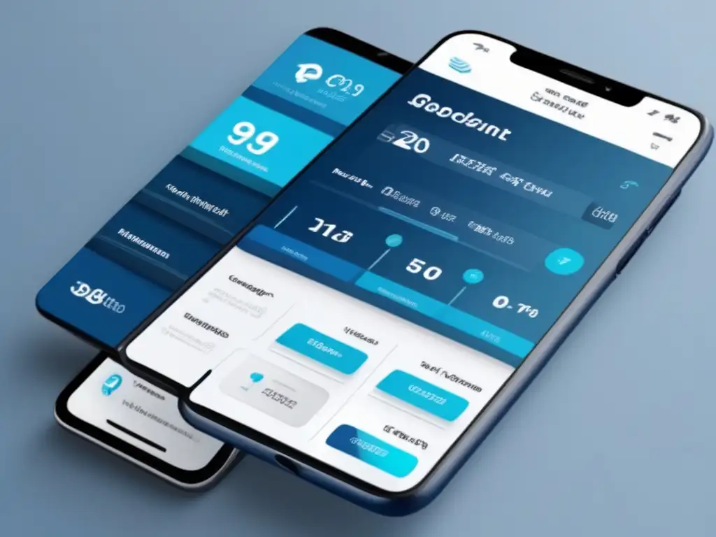 App de inversión moderna y amigable al usuario App inversión: diseño elegante, gráficos en tiempo real, usabilidad excepcional