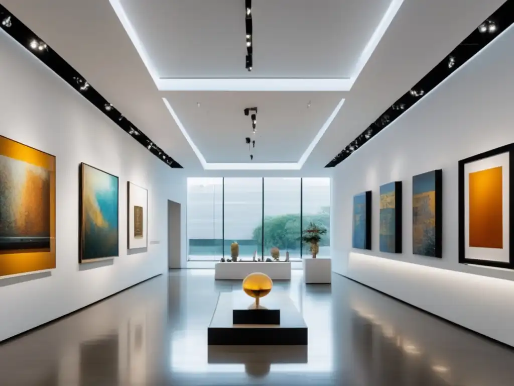 Galería de arte de lujo: elegancia y sofisticación Arte en galería de lujo