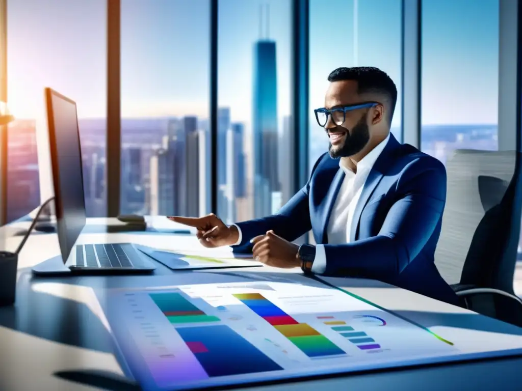 Asesor inmobiliario profesional en oficina moderna Asesor inmobiliario profesional en oficina moderna, guía inversiones y evita errores fatales invertir inmuebles