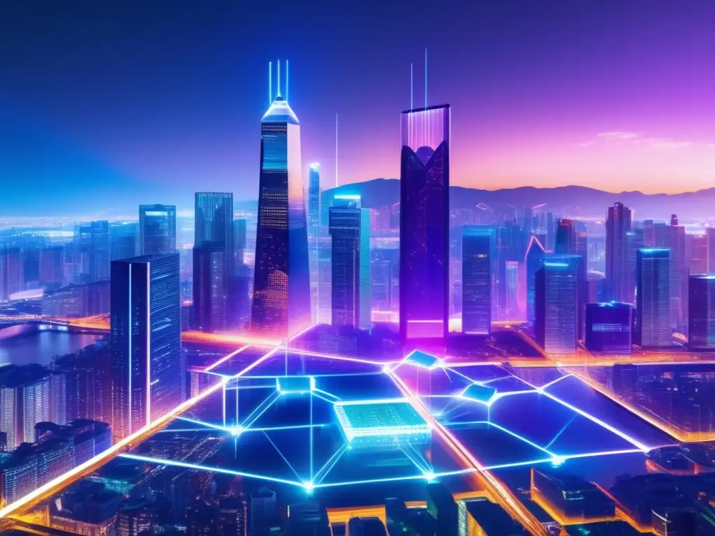 La tecnología blockchain en el crowdfunding: transparencia y eficiencia Beneficios del blockchain en crowdfunding, imagen de innovación y progreso
