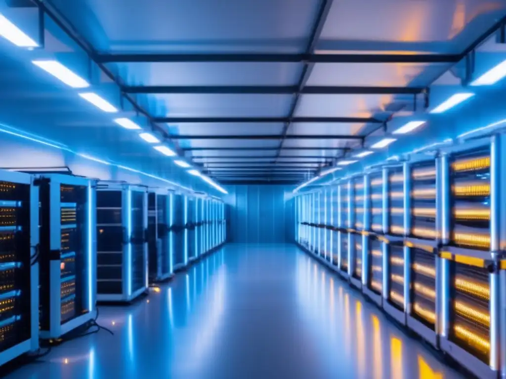 Granja minera moderna con tecnología avanzada Beneficios de minar criptomonedas en países con electricidad barata
