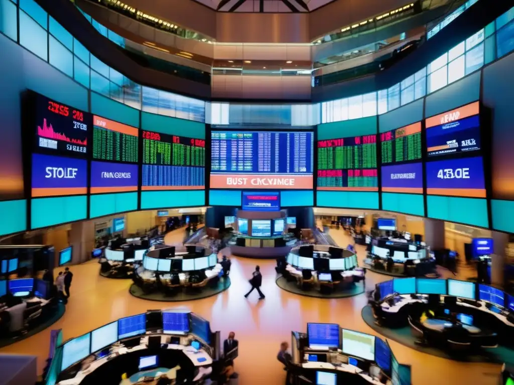 Bolsa de valores vibrante y moderna Bolsa: Beneficios de invertir para impacto social