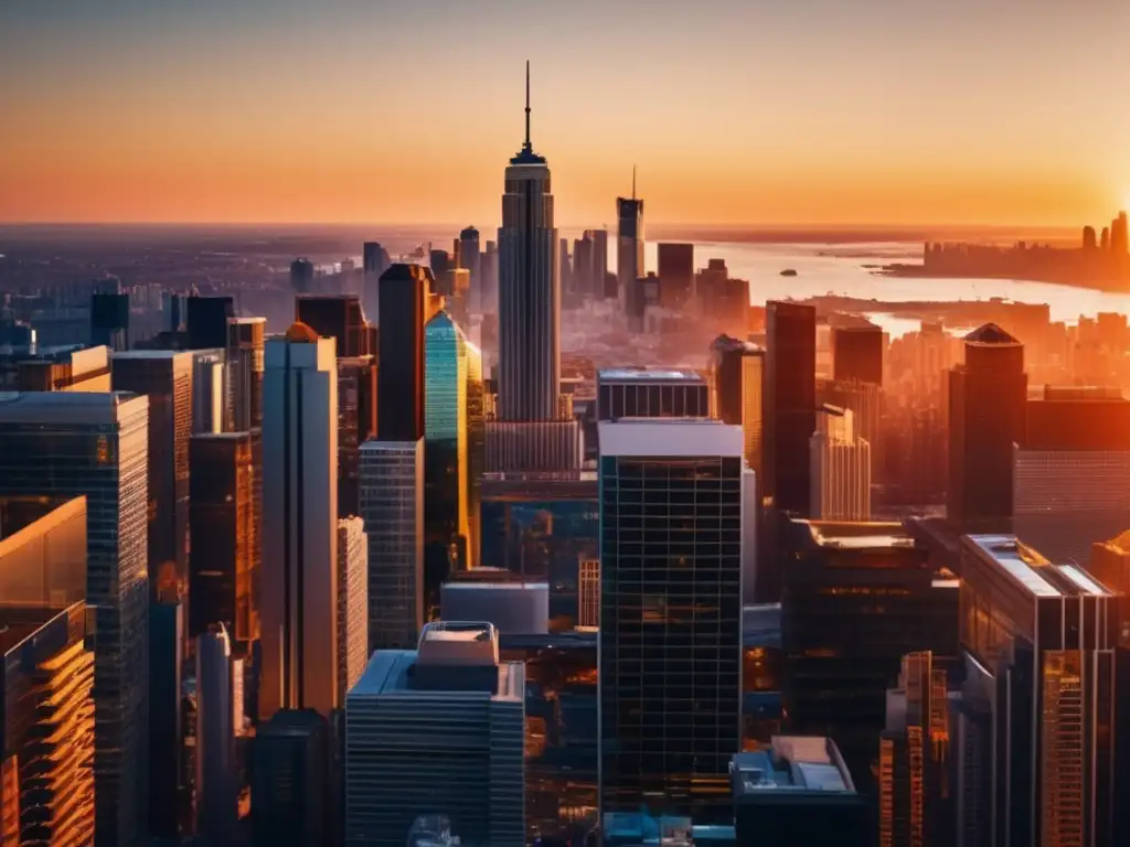 Atardecer urbano con profesionales planificando la jubilación Beneficios de invertir a largo plazo: ciudad moderna al atardecer, profesionales discutiendo sobre finanzas