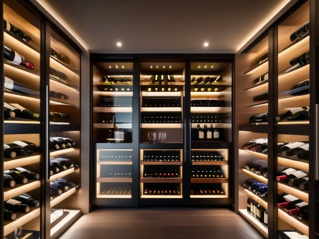 Elegante bodega de vinos moderna Bodega de vinos: Estrategias de inversión en vinos