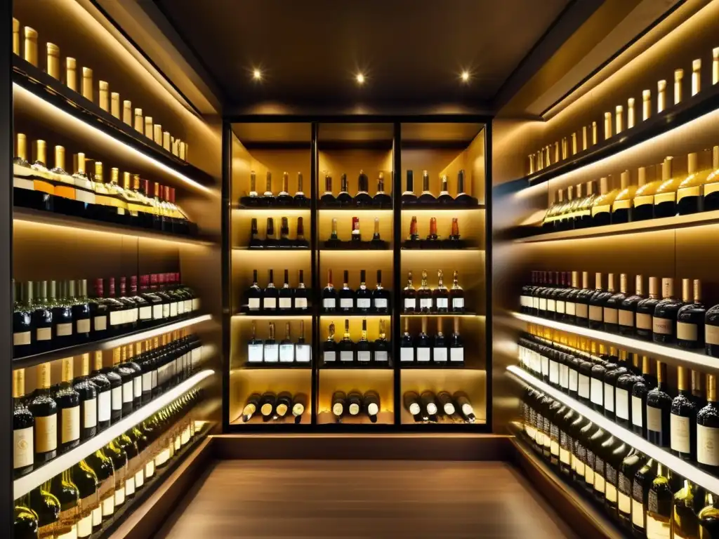 Cava de vinos exclusiva y moderna Bodega vinos exclusivos: Estrategias inversión licores exclusivos