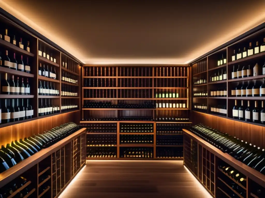 Lujosa bodega de vinos, con botellas meticulosamente organizadas Bodega de vinos con potencial de plusvalía, exclusiva y sofisticada