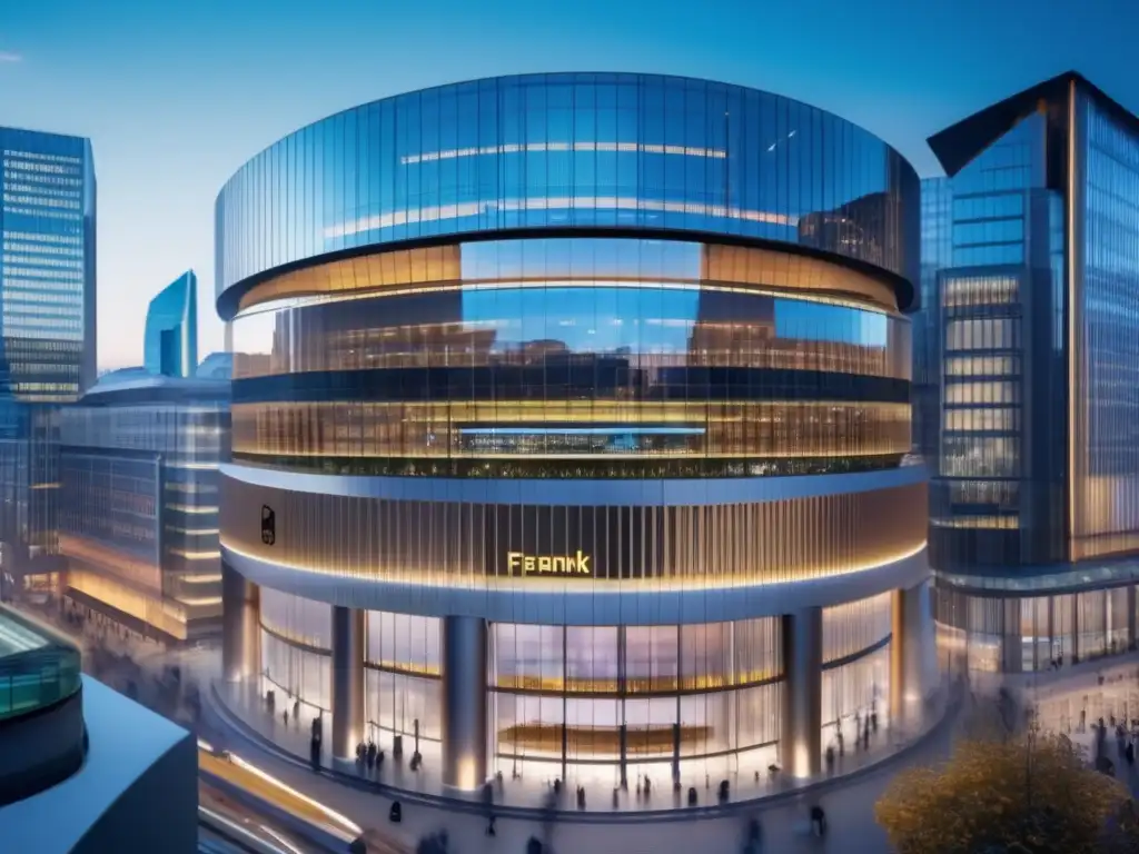 Frankfurt Stock Exchange, trading floor y arquitectura moderna Bolsa de Frankfurt: crecimiento e inversión en la imagen
