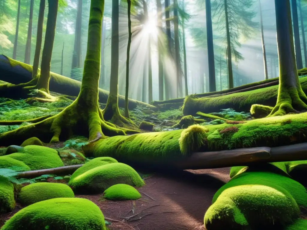Bosque verde exuberante: Resiliencia y belleza natural Bonos verdes: Proyectos financiados y reporte de impacto ambiental