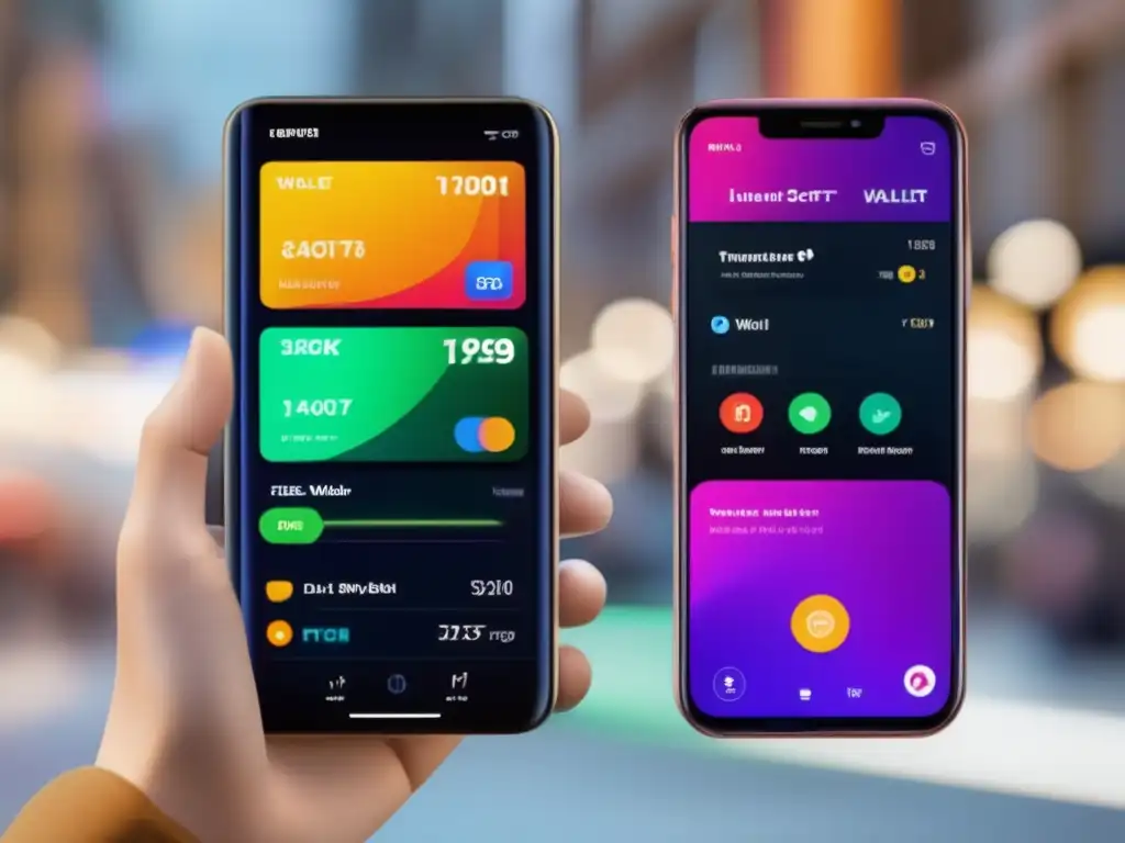 Billetera digital segura y moderna Cartera digital: Seguridad y funcionalidad en una interfaz moderna y atractiva