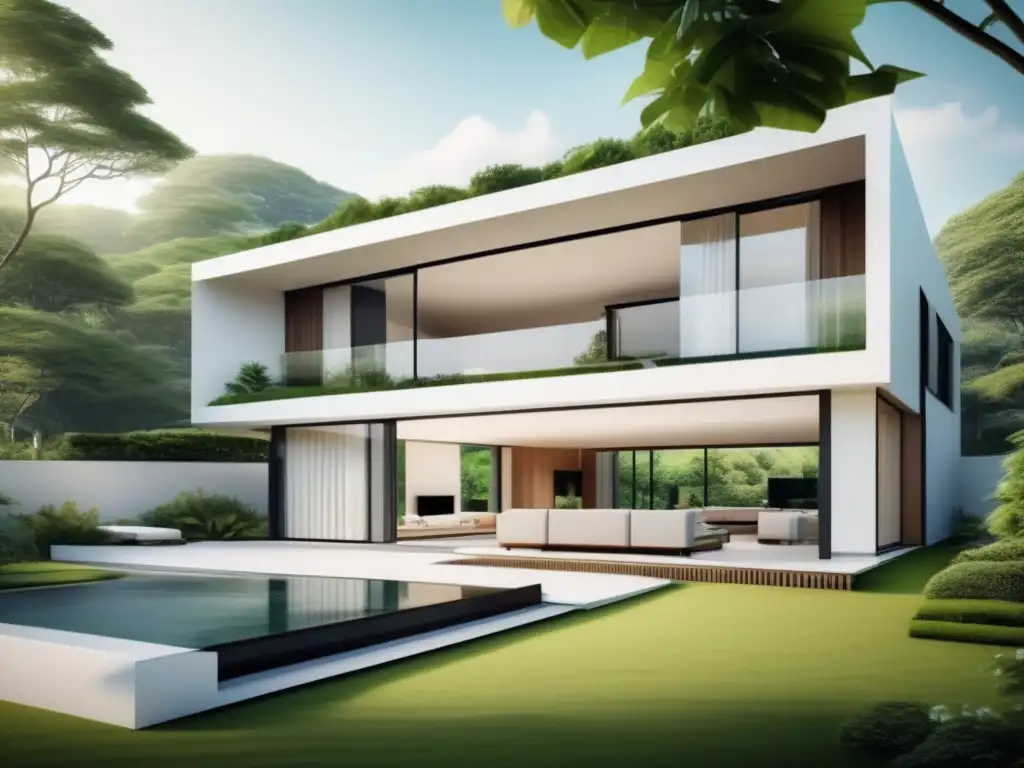 Casa moderna renovada rodeada de naturaleza Casa renovada rodeada de naturaleza, ventanales y patio elegante - Estrategias para comprar propiedades baratas