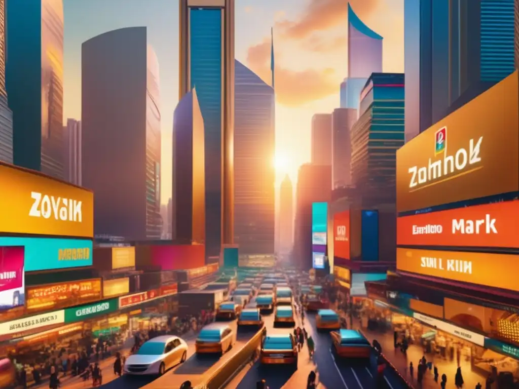Ciudad emergente: mercado vibrante y moderno Ciudad emergente con inversiones rentables en mercados emergentes