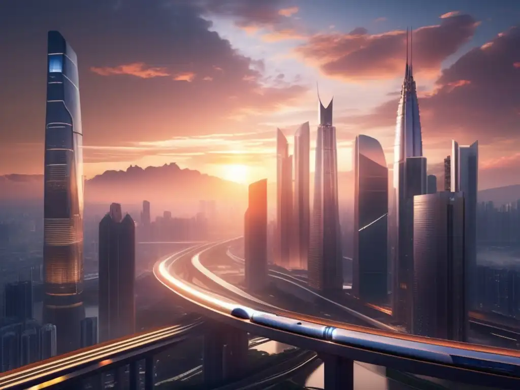 Futuro fintech asiático: ciudad, rascacielos y profesionales Ciudad futurista en Asia con empresas fintech líderes (110 caracteres)