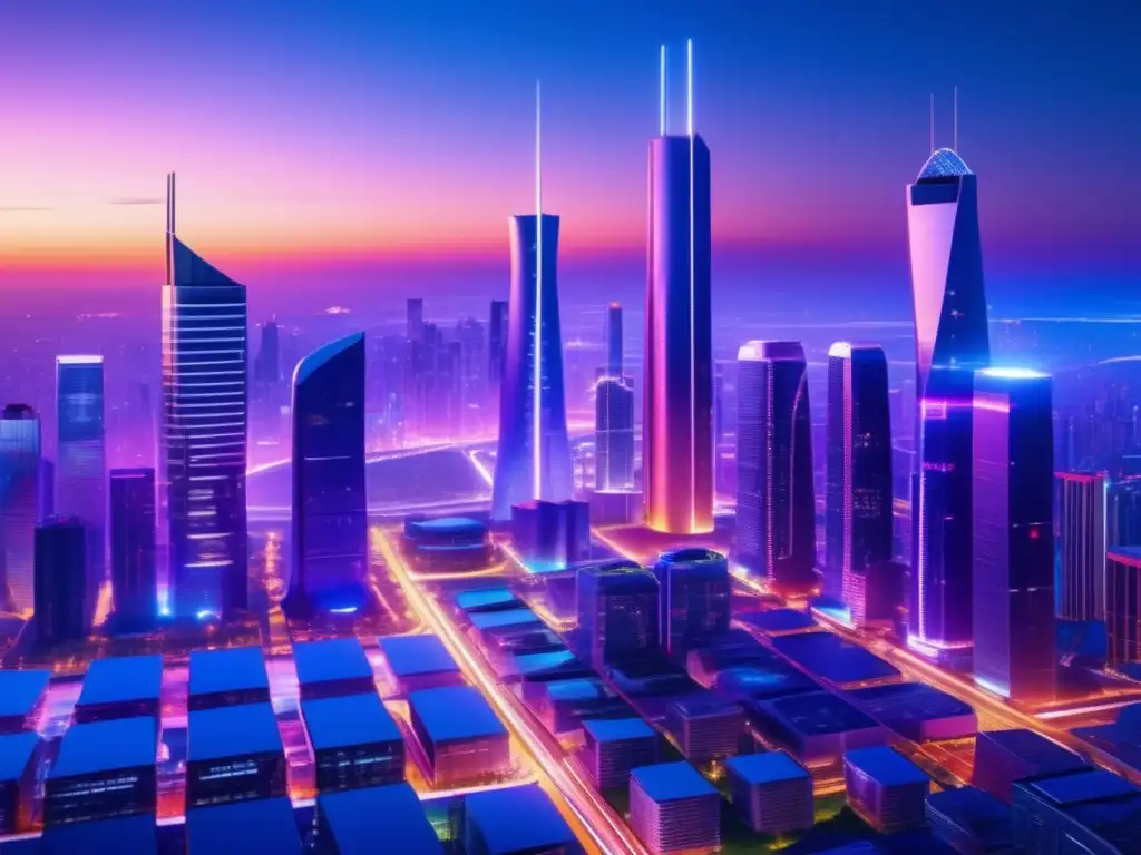 Futuro urbano sostenible con energía diversificada Ciudad futurista con energía diversificada: Guía de inversión en energía diversificada