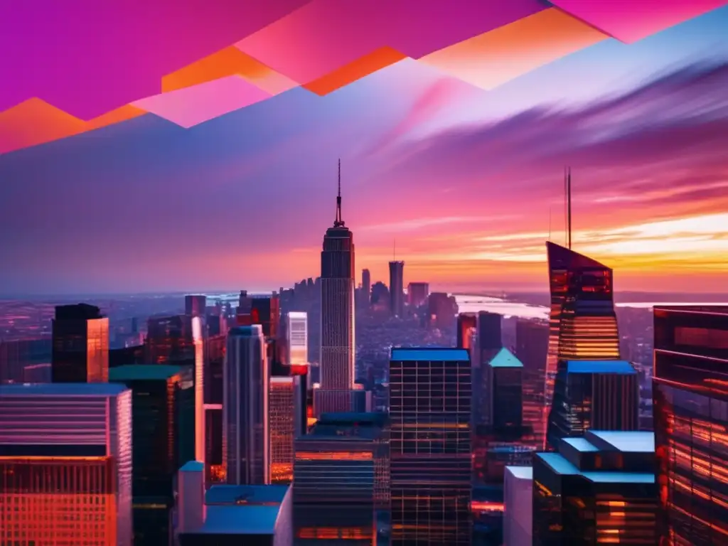 Ciudad moderna al atardecer Ciudad moderna al atardecer: estrategias de diversificación de divisas