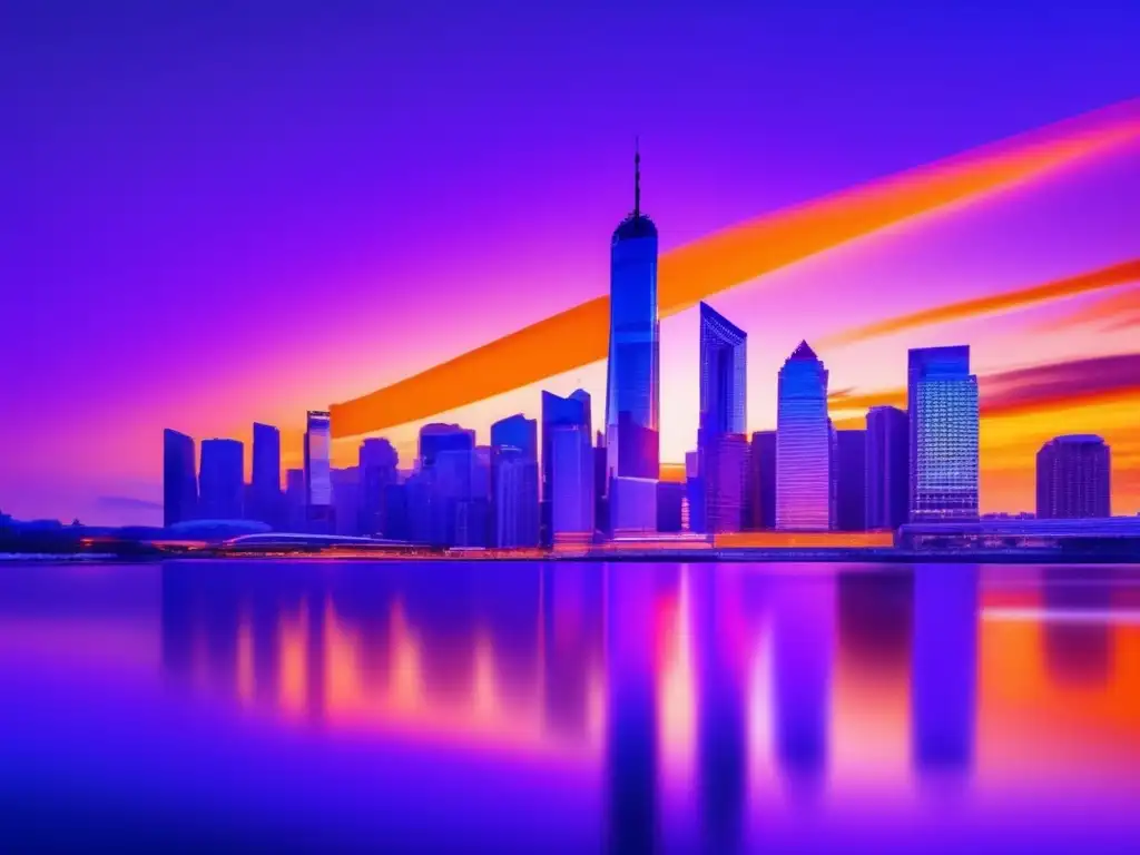 Ciudad moderna al atardecer Ciudad moderna al atardecer, simbolizando el impacto de las inversiones y la importancia del timing