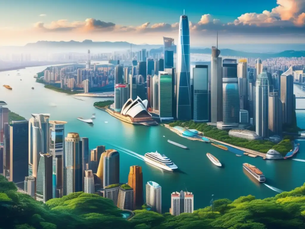 Ciudad global con diversidad geográfica Ciudad moderna con diversidad geográfica y estrategias de diversificación fiscal