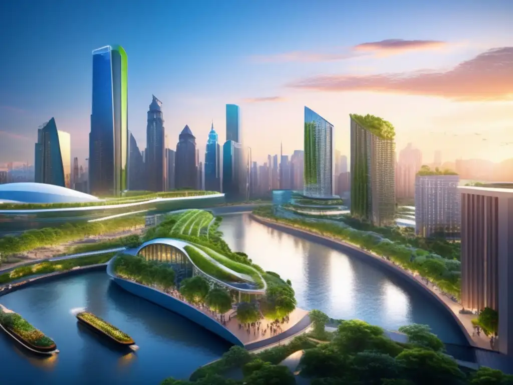 Ciudad sostenible con naturaleza ecológica Ciudad sostenible con inversión en cambio climático