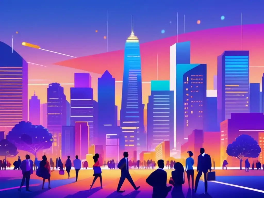 Ciudad vibrante al atardecer: inversión responsable en tiempos de crisis Ciudad vibrante al atardecer: Inversión Socialmente Responsable en Crisis