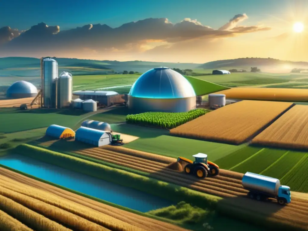 Escena vibrante de commodities Invertir en commodities rentables: escena detallada de 8K mostrando agricultura, energía y metalurgia en un ambiente vibrante y moderno