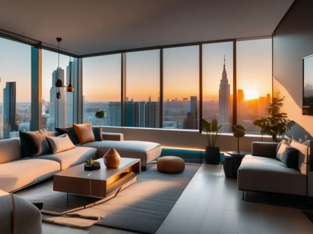 Un apartamento Airbnb moderno con vistas a la ciudad Comparativa Airbnb vs Alquiler: Moderno apartamento 8k con vista a la ciudad