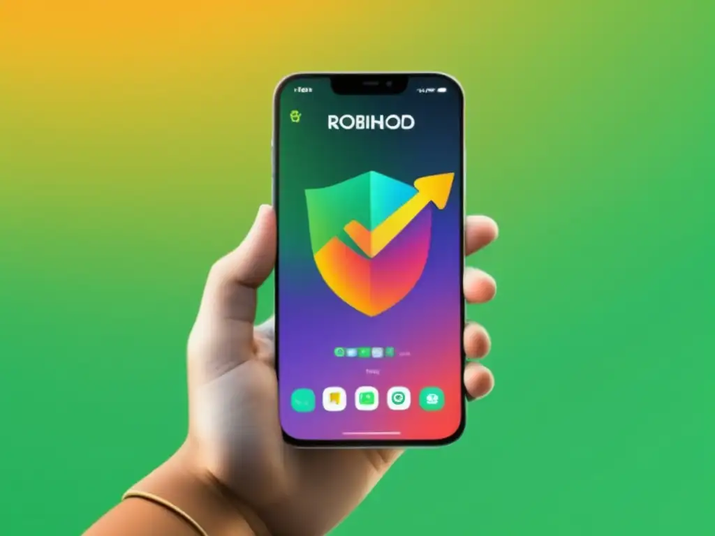 Smartphone con logos de Robinhood y eToro Comparativa Robinhood eToro: Inversores principiantes