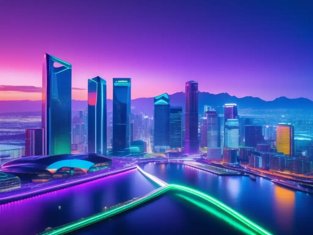 Comparación Kraken vs Bitstamp: Futurista paisaje digital Comparativa seguridad Kraken Bitstamp: Futurista imagen 8k muestra competencia amistosa con gráficos digitales flotantes