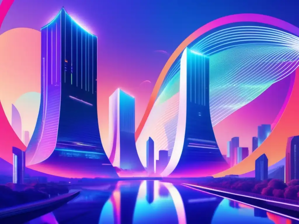 Torres futuristas de Kraken y Bitstamp en paisaje digital Comparativa seg