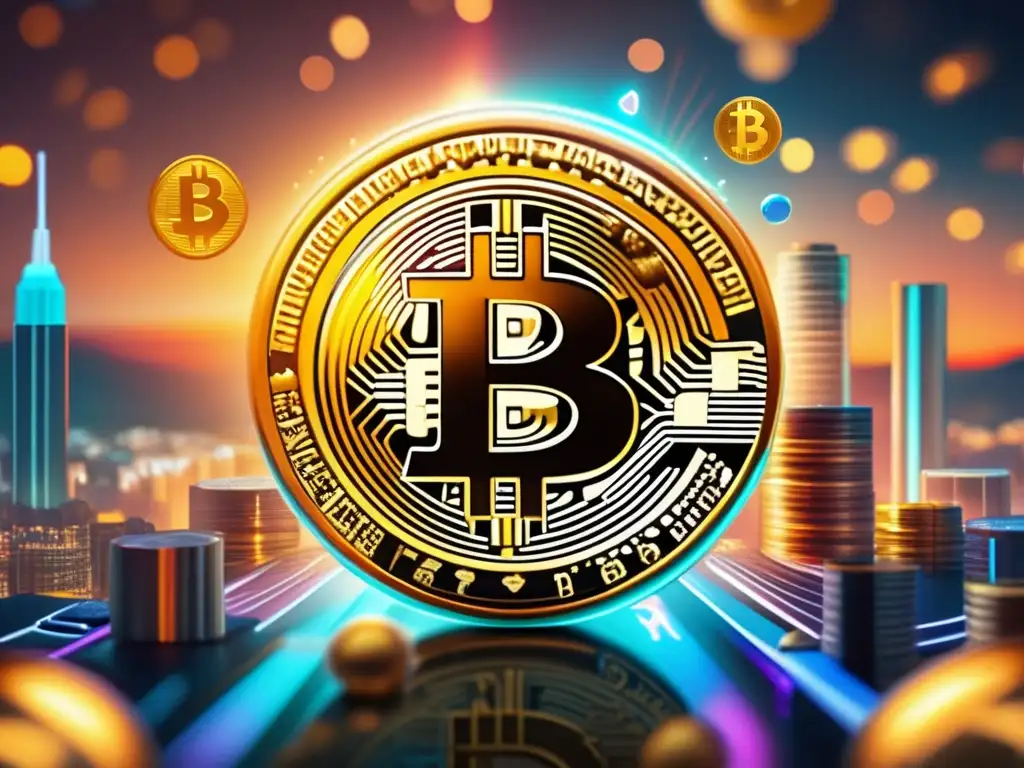 Dominio de Bitcoin en mercado criptográfico Competencia Altcoins vs Bitcoin: Dominio y brillo del símbolo de Bitcoin en el mercado de criptomonedas