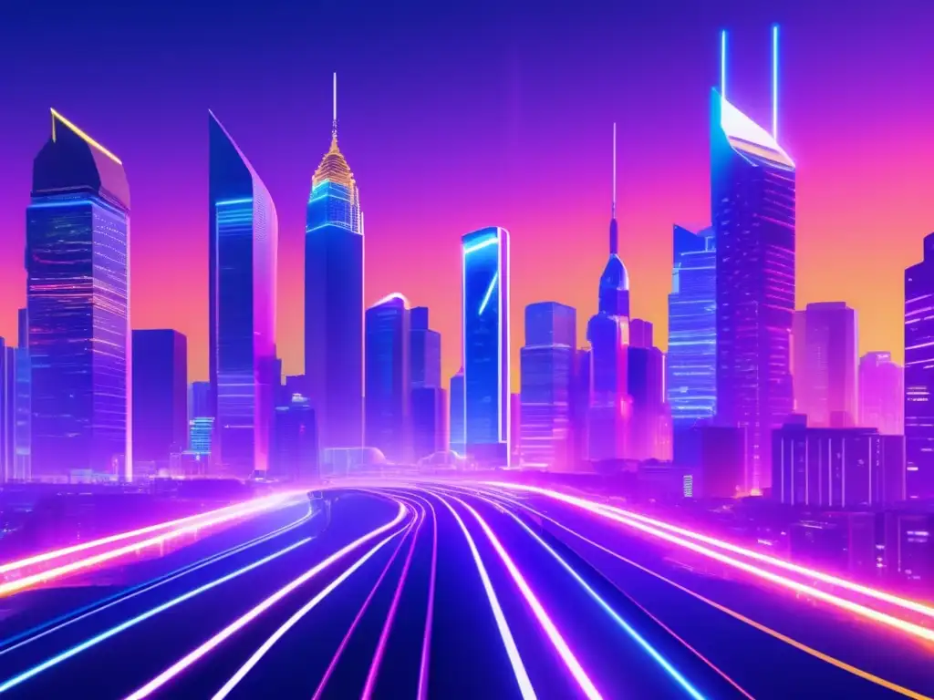 Ciudad virtual vibrante con desarrolladores colaborando Comunidad altcoin: ciudad virtual vibrante con desarrolladores colaborando