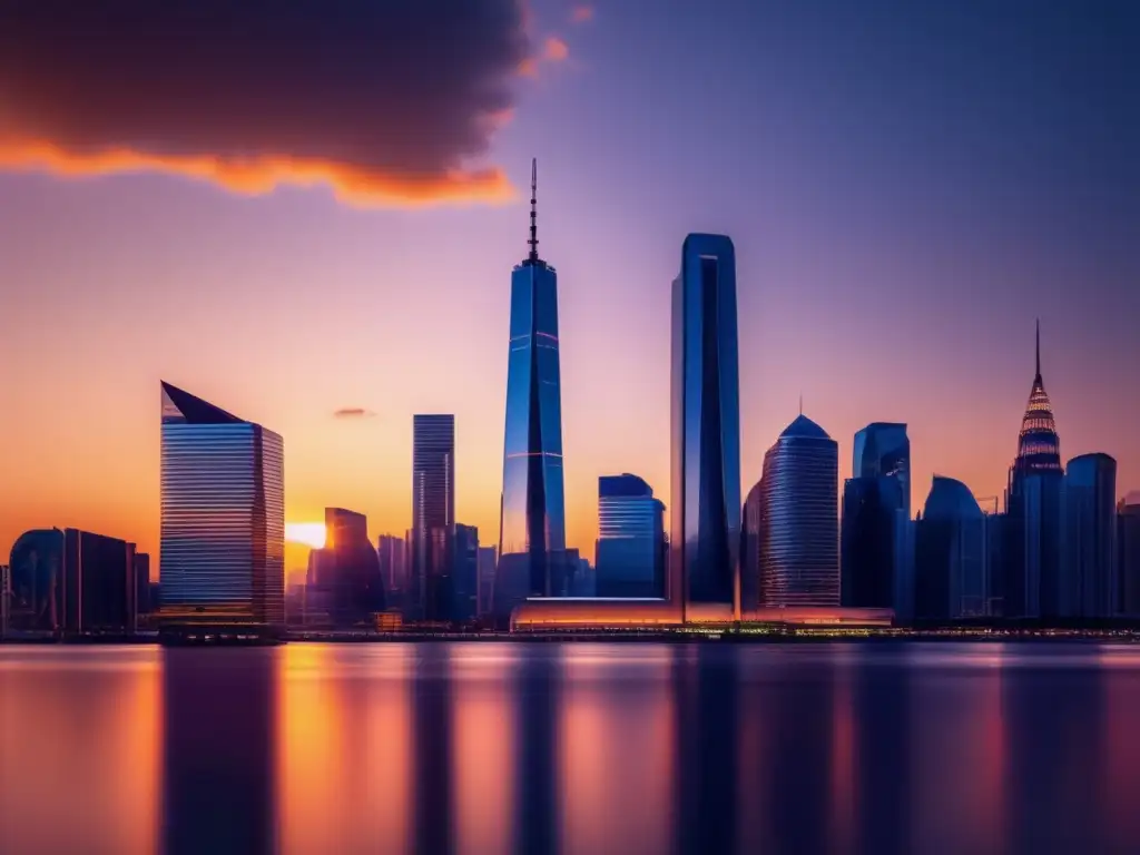 Ciudad moderna al atardecer Consejos para adquirir inmueble sin capital propio: Ciudad moderna al atardecer