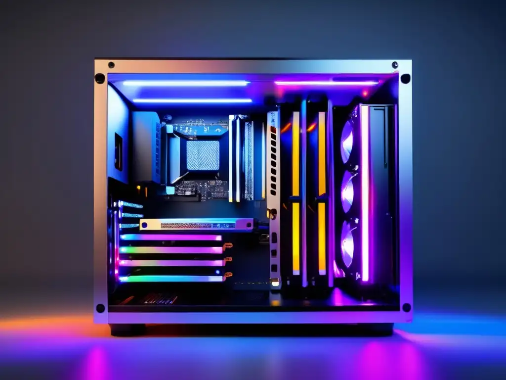 Mina de criptomonedas de alta tecnología Consejos para optimizar tu RIG de minería: imagen 8k ultradetallada de un rig minero avanzado, con diseño futurista y eficiencia profesional