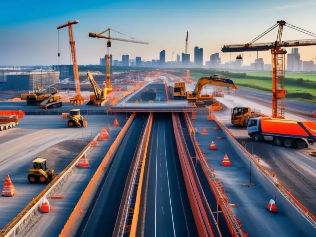 Construcción de autopista en crecimiento Construcción de carretera en mercados emergentes