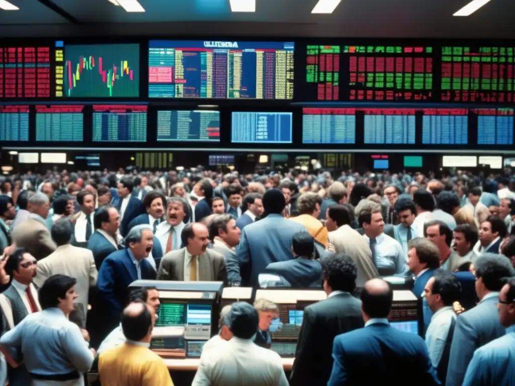 Caos en la Bolsa durante el Black Monday Crash financiero Black Monday 1987: Caos y consecuencias