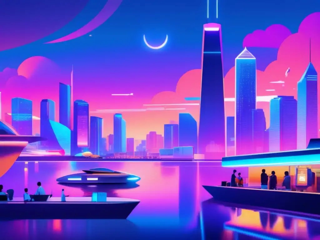 Futuro de criptomonedas en ciudad vibrante Criptomonedas en 2017: Impacto global y atención capturada