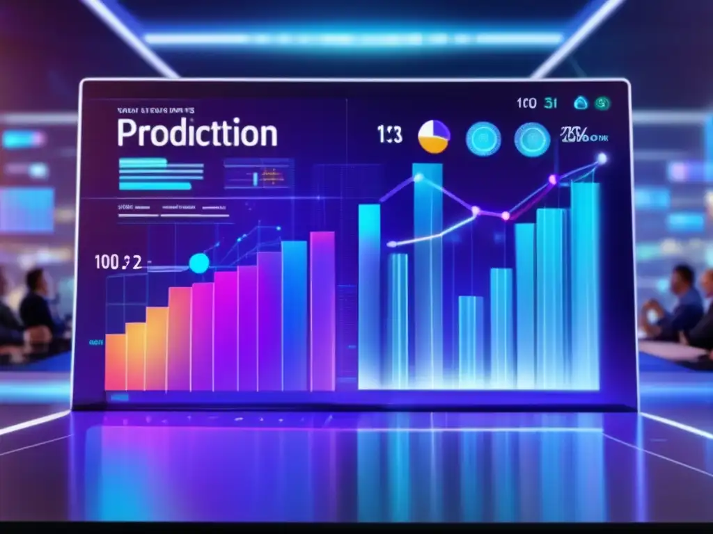 Herramienta futurista de predicción financiera Predecir crisis financieras: herramientas y análisis con expertos en holograma