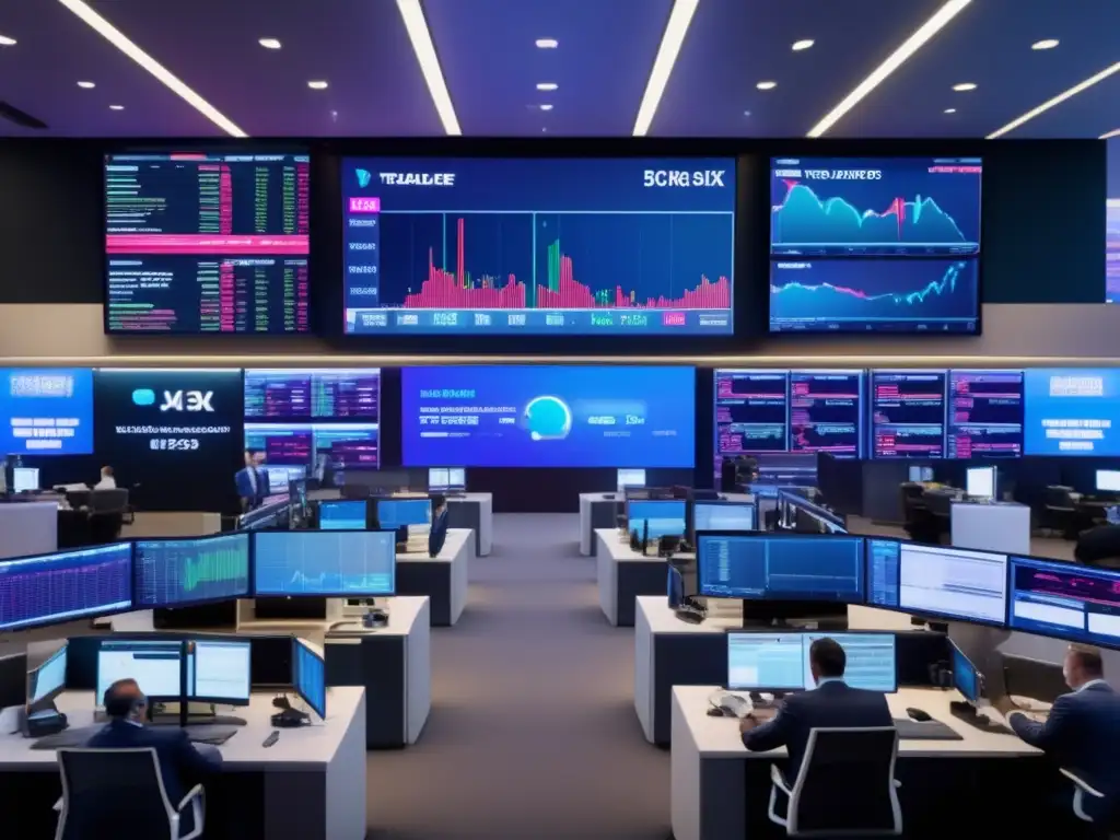 Traders en piso de forex con alta tecnología Cultura y mercado Forex: danza de divisas y diversidad cultural