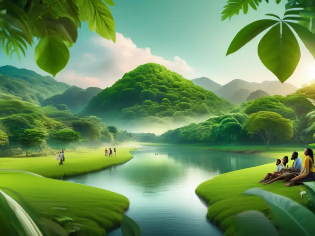 Inversión sostenible y responsable Curso inversión sostenible y responsable: Naturaleza, finanzas y diversidad en una imagen 8k que captura la esencia de la inversión responsable