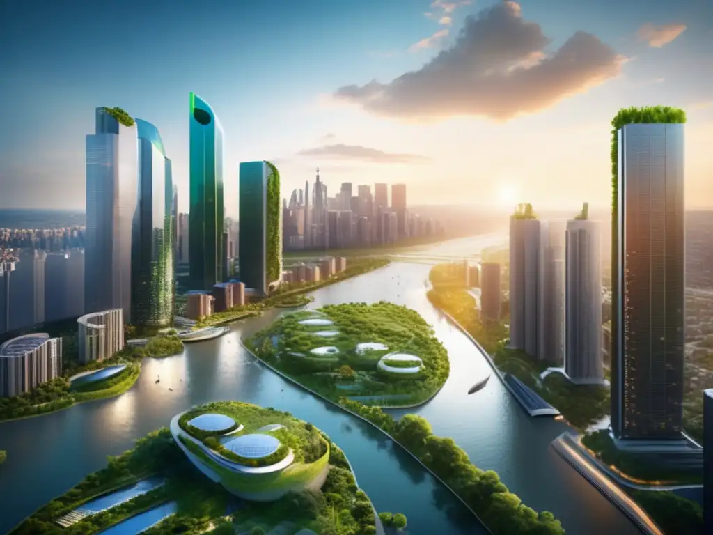 Ciudad sostenible con río y naturaleza Desarrollo urbano sostenible y vida en armonía: Medición de la huella social en inversiones