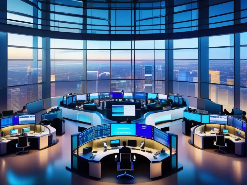 Traders en piso de bolsa Diferencias Forex y Acciones: trading dinámico y vibrante