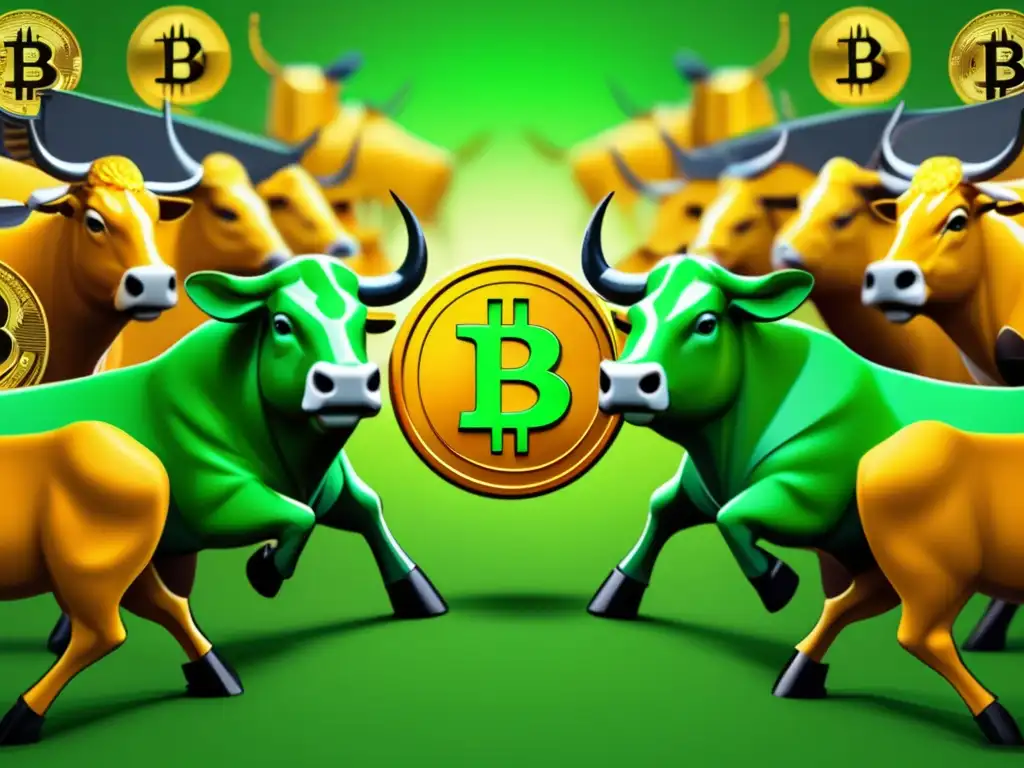 Batalla cripto: Bitcoin Cash vs Bitcoin Diferencias Bitcoin Cash vs Bitcoin: Batalla épica entre toro y oso en un campo de batalla digital