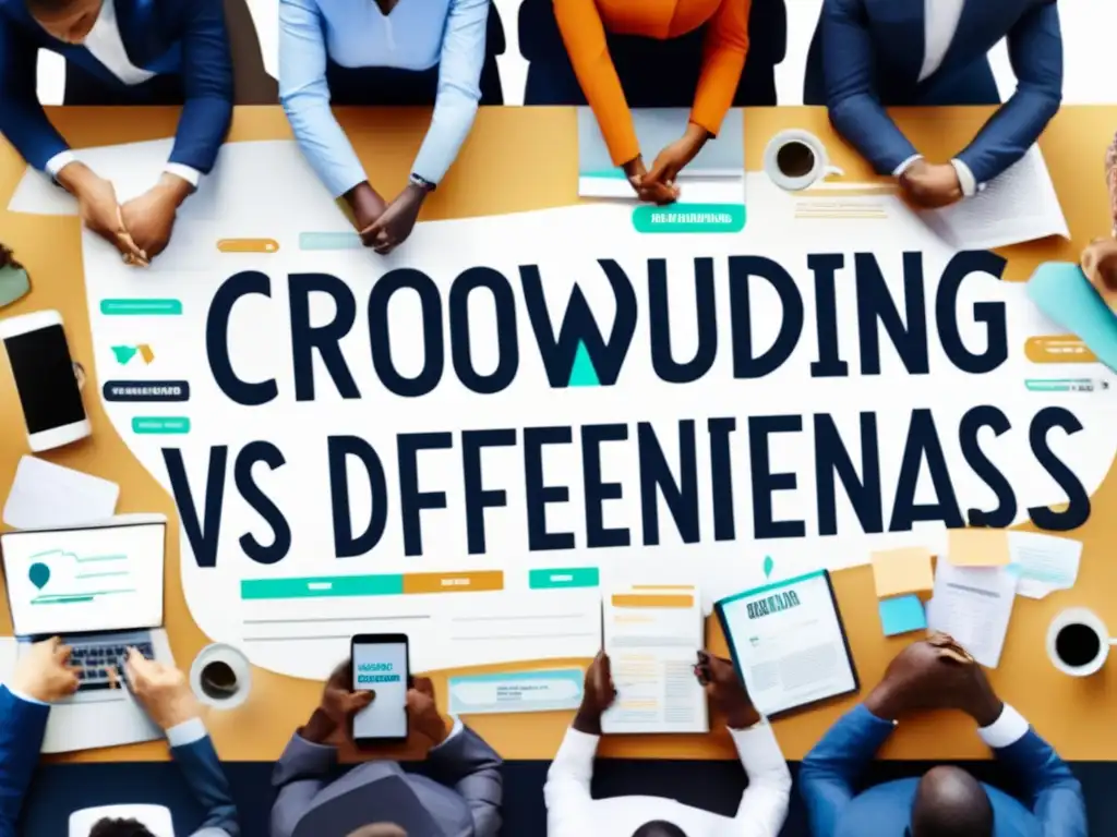 Crowdfunding: Deuda vs Capital Diferencias entre crowdfunding deuda y crowdfunding capital en imagen