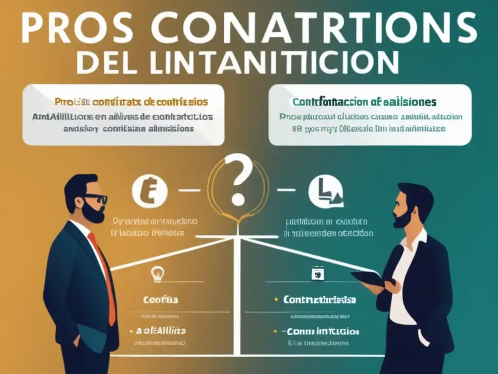 Juxtaposición intuición y análisis en la toma de decisiones Dilema Inversionista: intuición vs análisis, ciudad futurista, contraste entre figuras, decisión de inversión