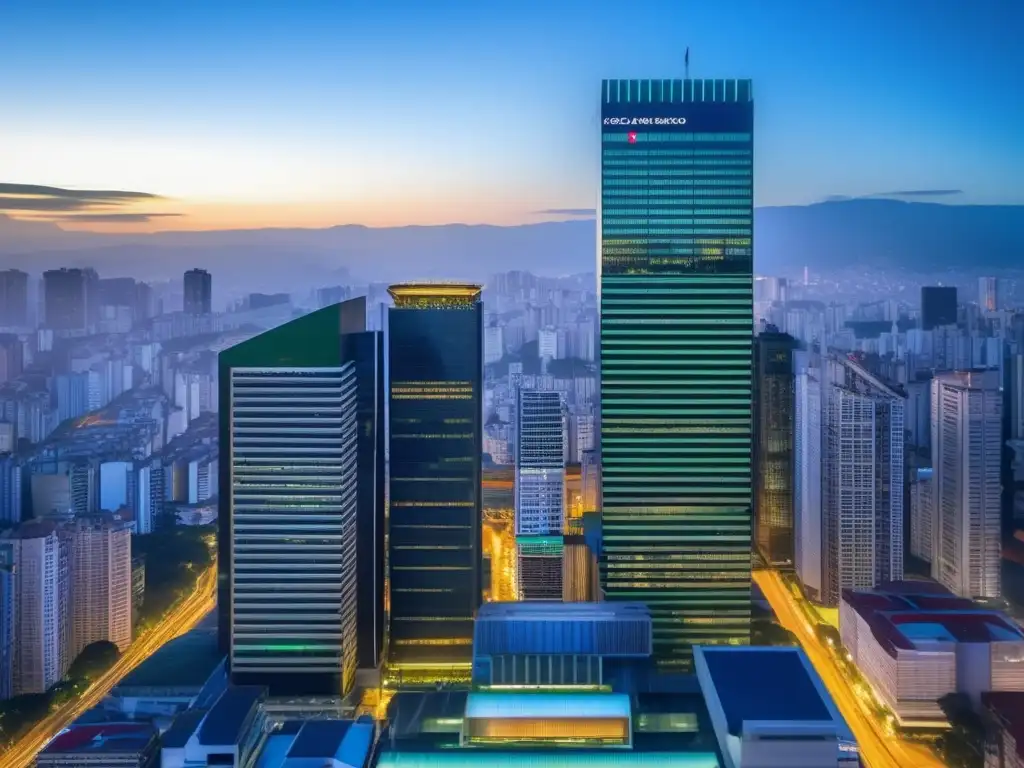 Bolsa de São Paulo: Arquitectura moderna y vibrante actividad Dinámica Bolsa São Paulo Latinoamérica: Imagen 8k de la Bolsa de São Paulo refleja su modernidad y vitalidad económica
