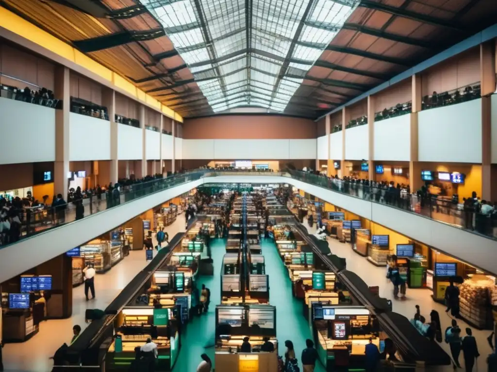 Bolsa de São Paulo: Trading Floor Dinámica Bolsa São Paulo Latinoamérica en imagen de moderna arquitectura, traders en acción y tecnología financiera